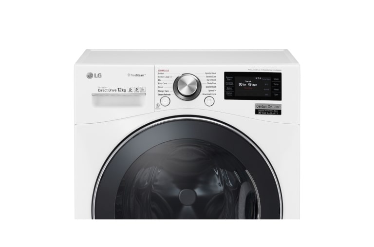 LG Lave-linge Centum | 12kg | Silence | True Steam | TurboWash | Connectivité Wi-Fi | 6 Motion Direct Drive™ |  A+++(-60%), LG F24F93EWHS