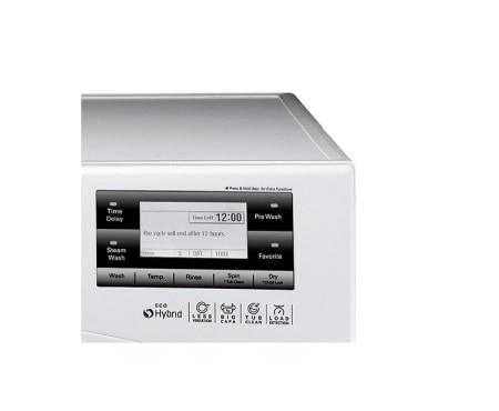 LG Lavante-séchante 6 Motion Direct Drive EcoHybrid Vapeur 12 / 8 Kg, LG F28693WRH