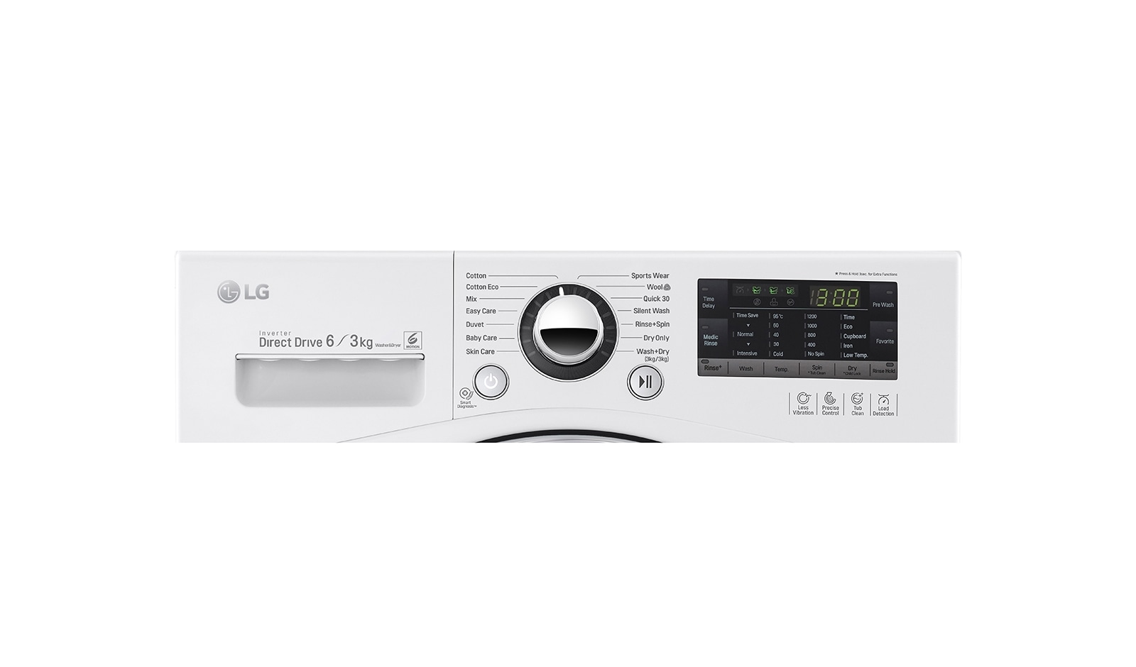 LG Lavage Rapide & Performant avec TurboWash™ de LG, LG F63280WR