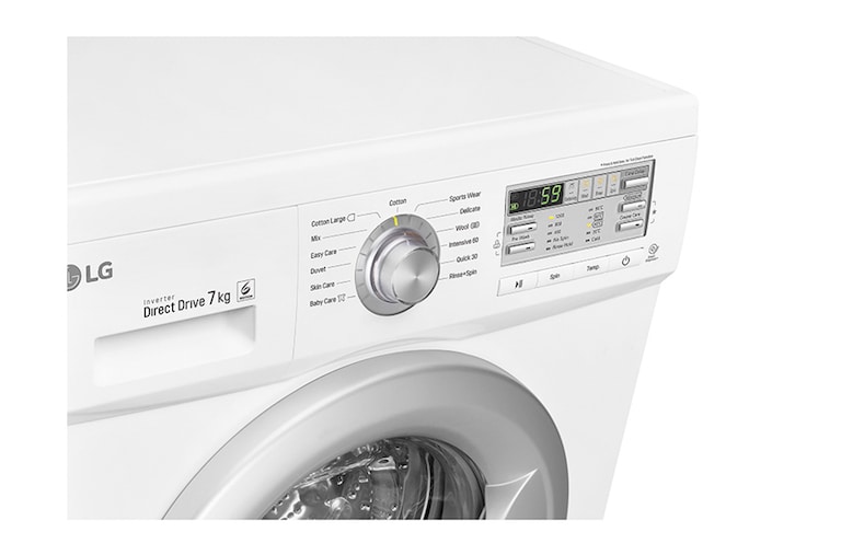LG Lave-Linge 7KG | 6 Motion™ Direct Drive, LG F72731WH