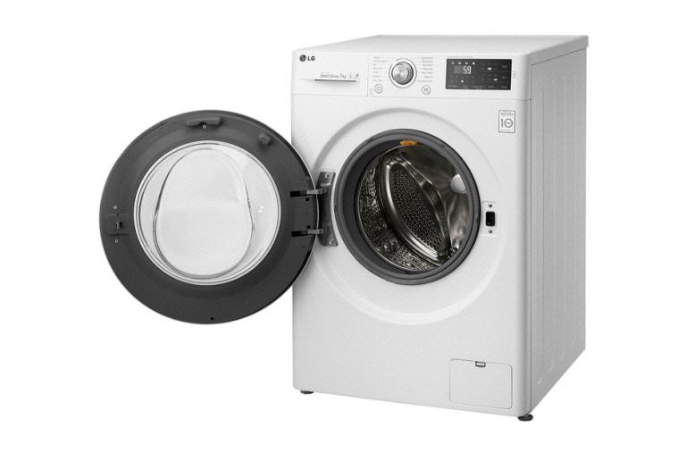 LG Lave-Linge 7KG | TurboWash™ | 6 Motion Direct Drive | Finitions chromées | Smart NFC Tag On, LG F74902WH