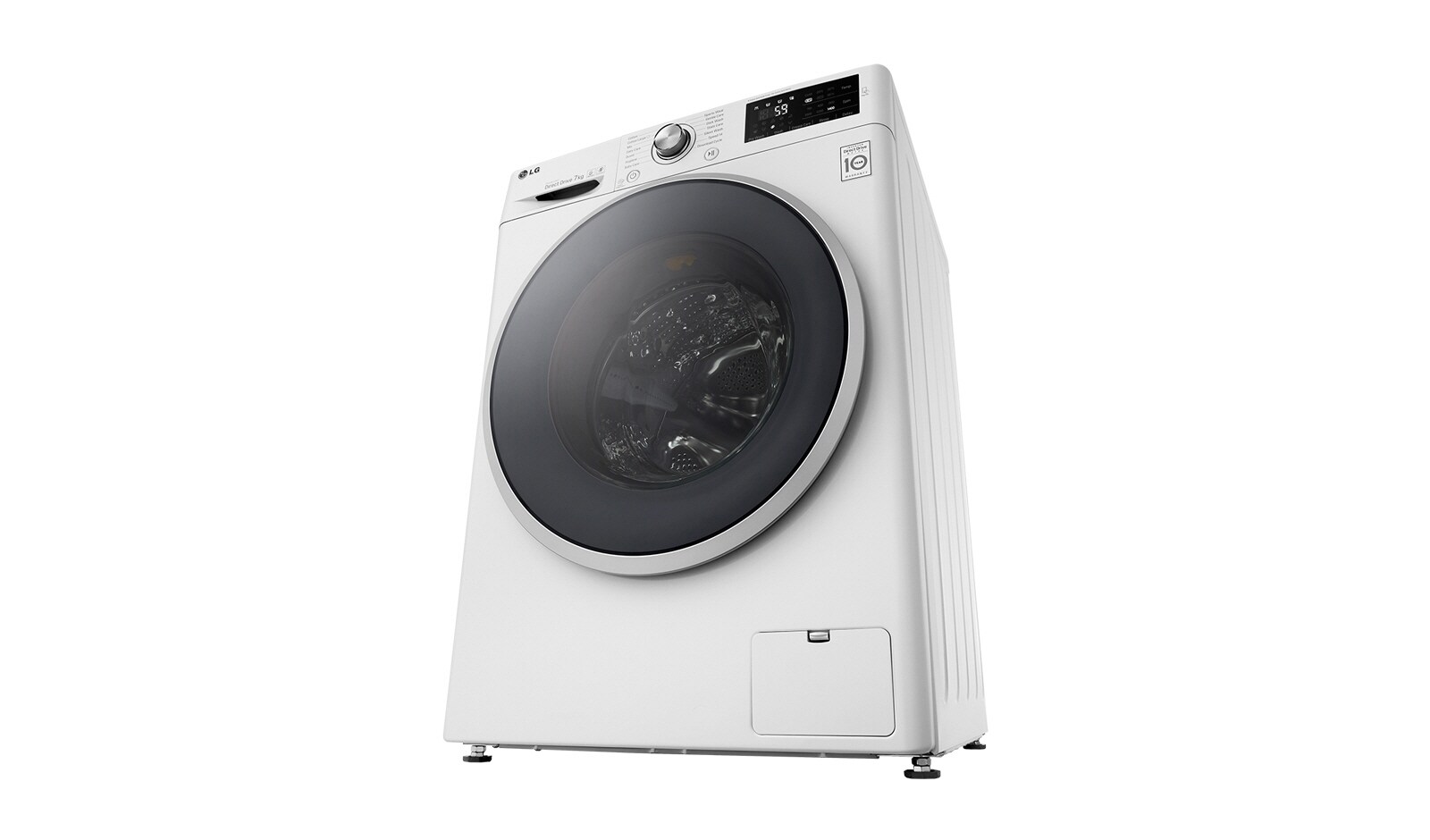 LG Lave-Linge 7KG | TurboWash™ | 6 Motion Direct Drive | Finitions chromées | Smart NFC Tag On, LG F74902WH