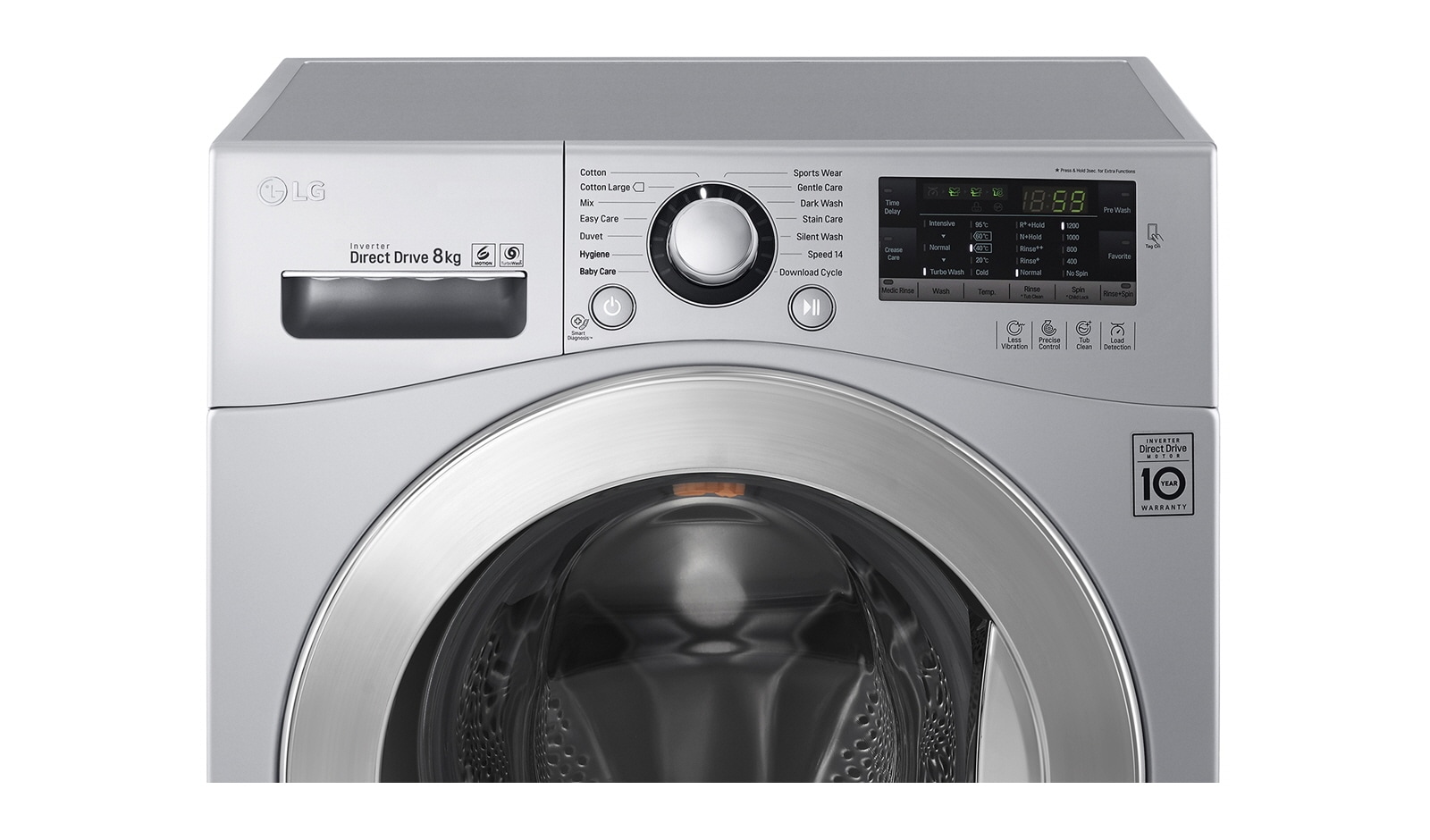 LG Lavage Rapide & Performant avec TurboWash™ de LG, LG F84875IX