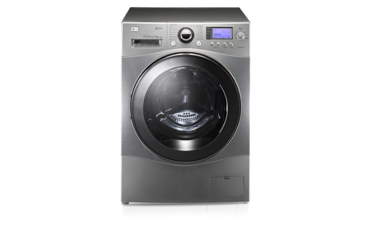 Vue avant de Lave-linge 6 Motion Direct Drive vapeur 11kg LG F14436IXS