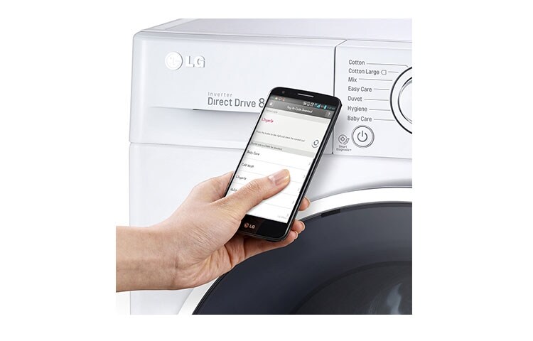 LG Lave-Linge 7KG | TurboWash™ | 6 Motion Direct Drive | Smart NFC Tag On, LG F74841WH