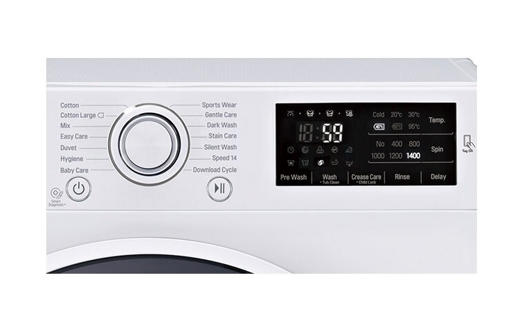 LG Lave-Linge 7KG | TurboWash™ | 6 Motion Direct Drive | Smart NFC Tag On, LG F74841WH