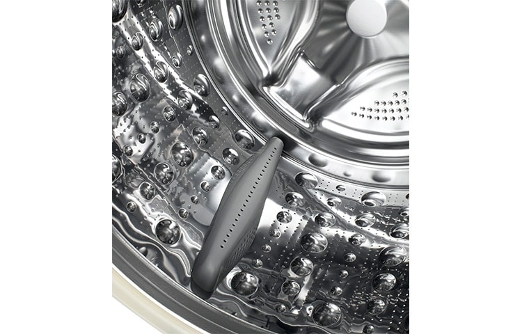 LG Lave-Linge 8KG | TurboWash™ | 6 Motion Direct Drive | Bandeau incliné tactile | Finitions chromées | Smart NFC Tag On, LG F84912WH