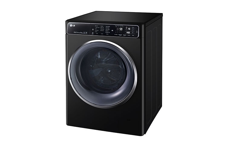 LG Lave-Linge 8KG | TurboWash™ | 6 Motion Direct Drive | Bandeau incliné tactile | Finitions chromées | Smart NFC Tag On, LG F84918BL
