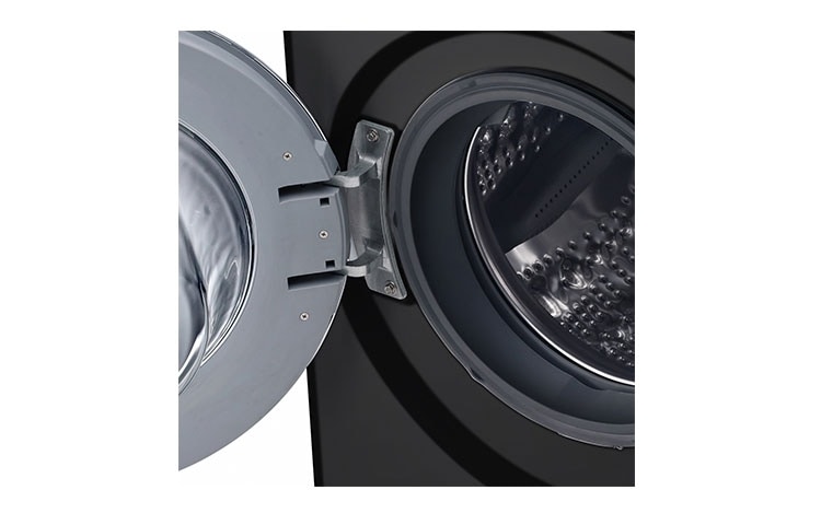 LG Lave-Linge 8KG | TurboWash™ | 6 Motion Direct Drive | Bandeau incliné tactile | Finitions chromées | Smart NFC Tag On, LG F84918BL