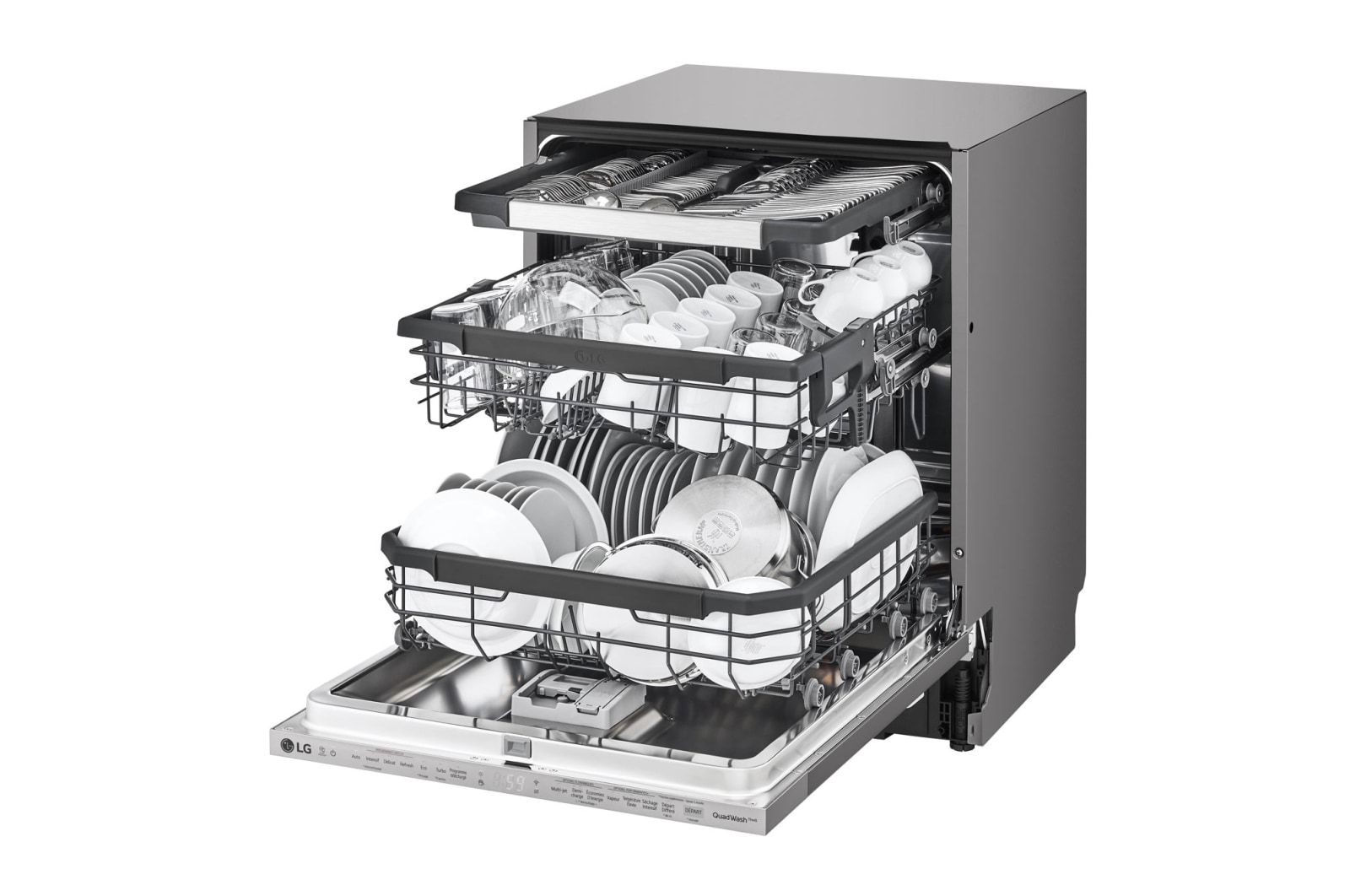 LG Lave-vaisselle encastré LG QuadWash avec TrueSteam, LG DB325TXS