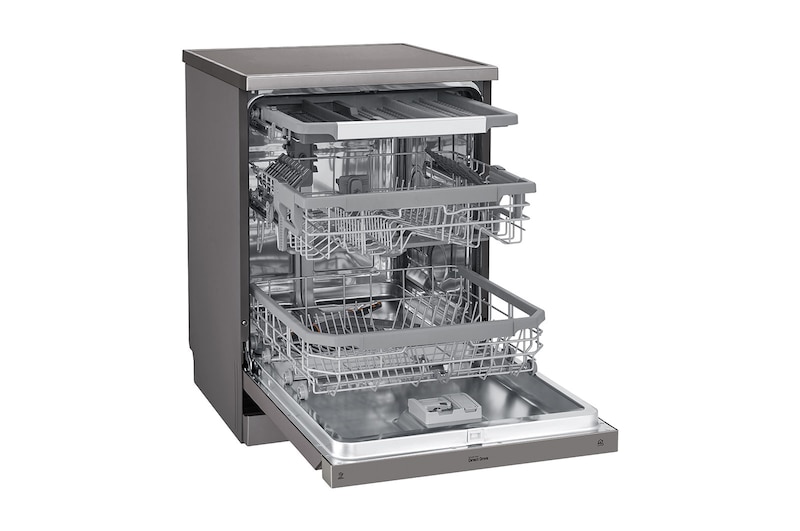 LG Lave-vaisselle | QuadWash™ | A++ | Inverter Direct Drive | Connecté WIFI, LG DF215FP