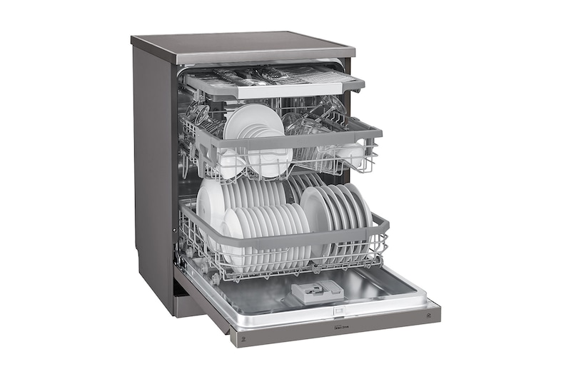 LG Lave-vaisselle | QuadWash™ | A++ | Inverter Direct Drive | Connecté WIFI, LG DF215FP