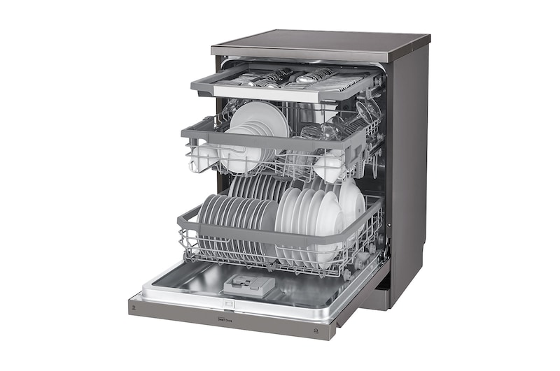 LG Lave-vaisselle | QuadWash™ | A++ | Inverter Direct Drive | Connecté WIFI, LG DF215FP