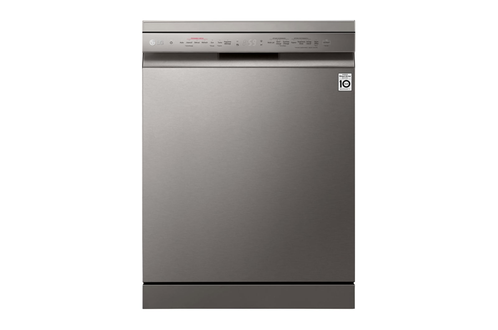 Vue avant de Lave-vaisselle | TrueSteam™ | QuadWash™ | Inverter Direct Drive | Connecté Wifi LG DF222FPS