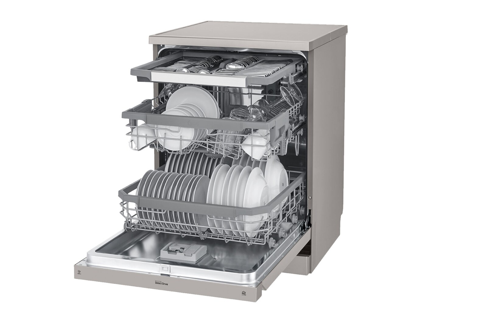 LG Lave-vaisselle | TrueSteam™ | QuadWash™ | A++ | Inverter Direct Drive | Connecté WIFI, DF315FPS