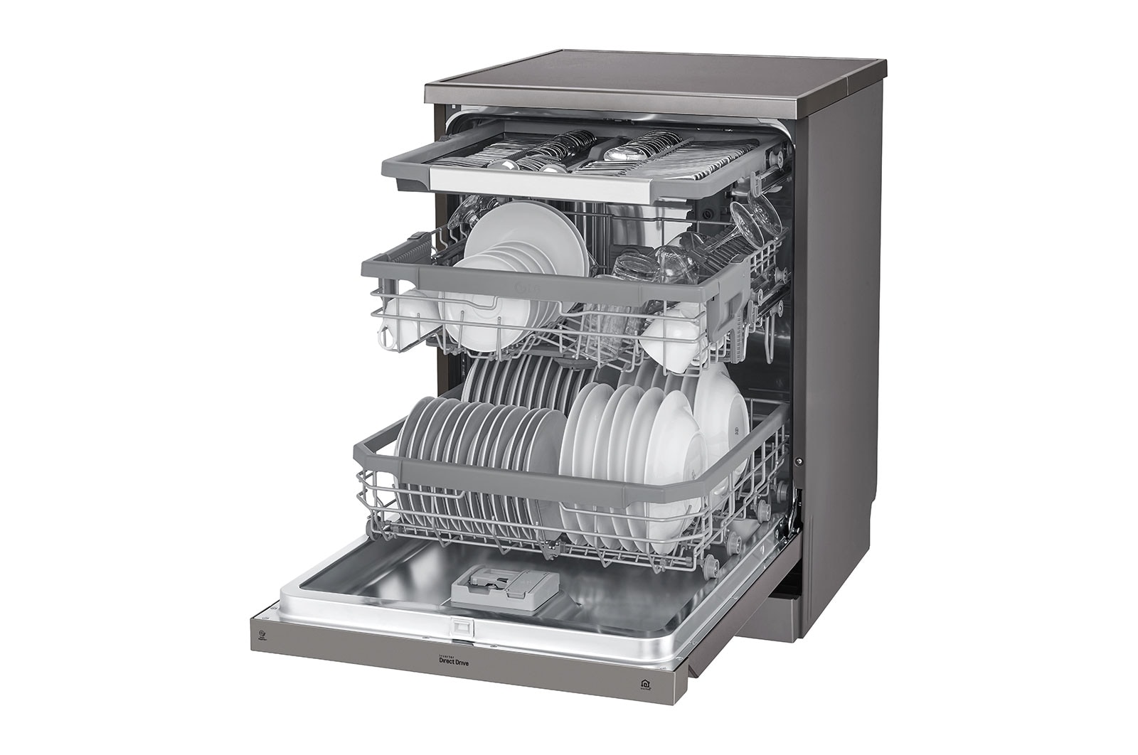 LG Lave-vaisselle | QuadWash™ | E | Inverter Direct Drive | Connecté WIFI, LG DF325FP