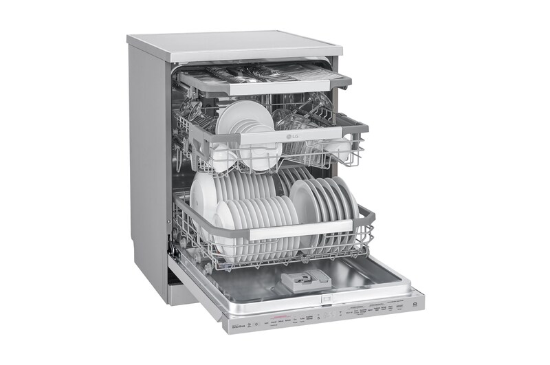 LG Lave-vaisselle | TrueSteam™ | QuadWash™ | A+++ | Inverter Direct Drive | Connecté WIFI, LG DF415HSS