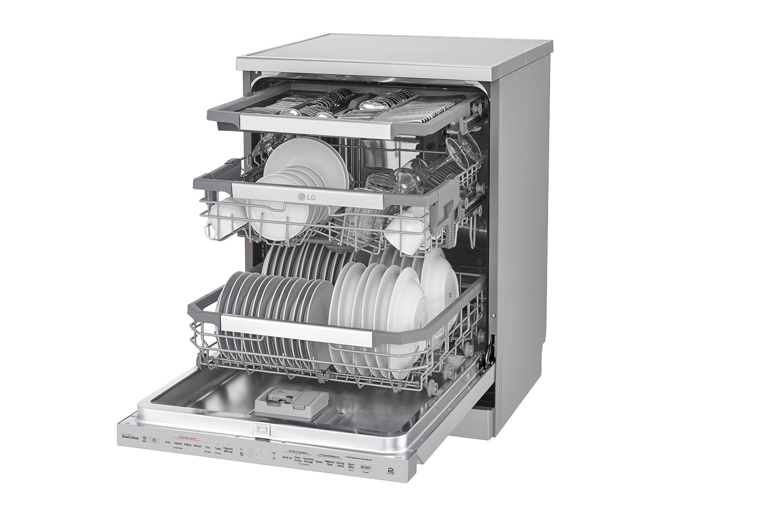 LG Lave-vaisselle | TrueSteam™ | QuadWash™ | D | Inverter Direct Drive | Connecté WIFI, LG DF425HSS