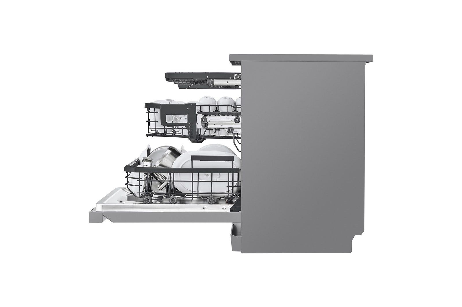 LG DF587HVS Vue de côté