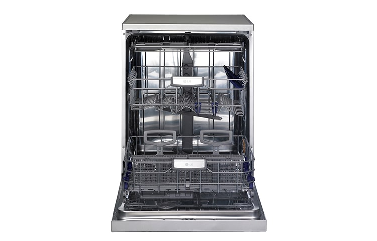 LG Lave vaisselle 9L | 38 dB(A) | Direct Drive | TrueStream | Tirroir à couvert | Smart Diagnosis | Départ différé | Sèchage actif | Inox, LG D14446IXS