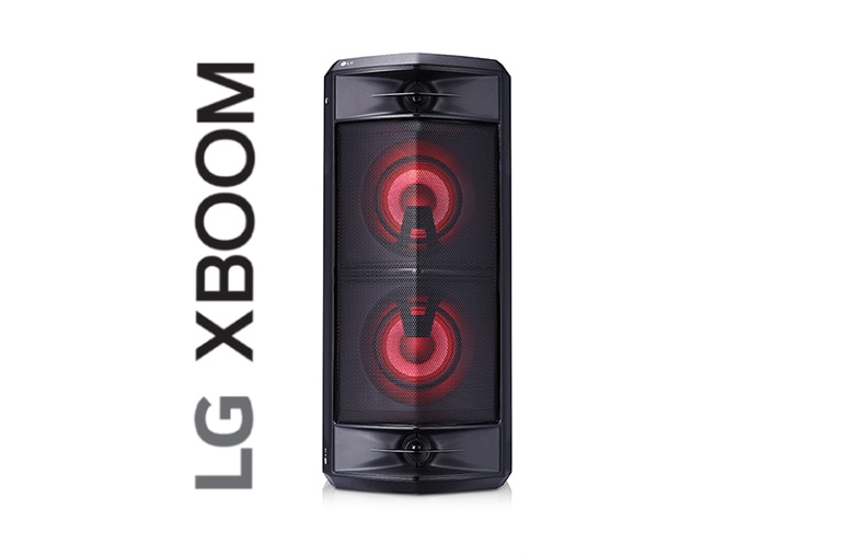Vue avant de SYSTÈME AUDIO | 220W | BLUETOOTH | EFFET LUMINEUX | FONCTIONS DJ &amp; KARAOKE LG FJ5