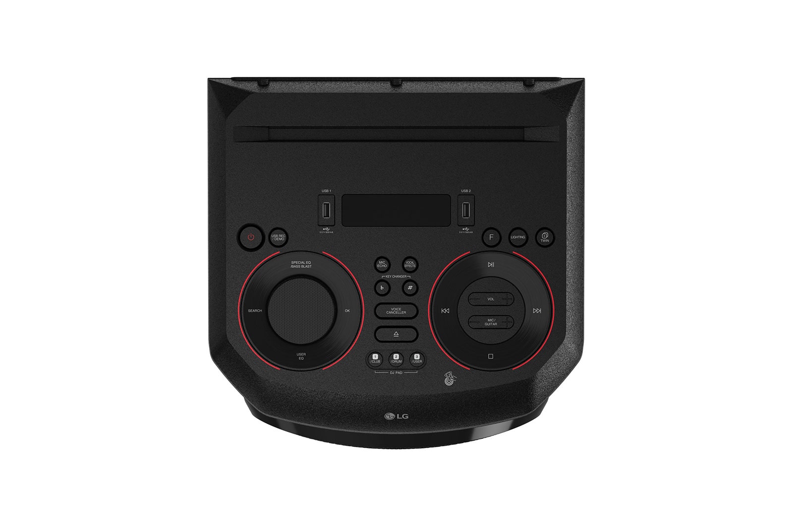LG XBOOM|Système High Power|Bluetooth|Lecteur CD|Boomer 8’’ | Lumières multicolores |Fonctions DJ & Karaoké, ON5