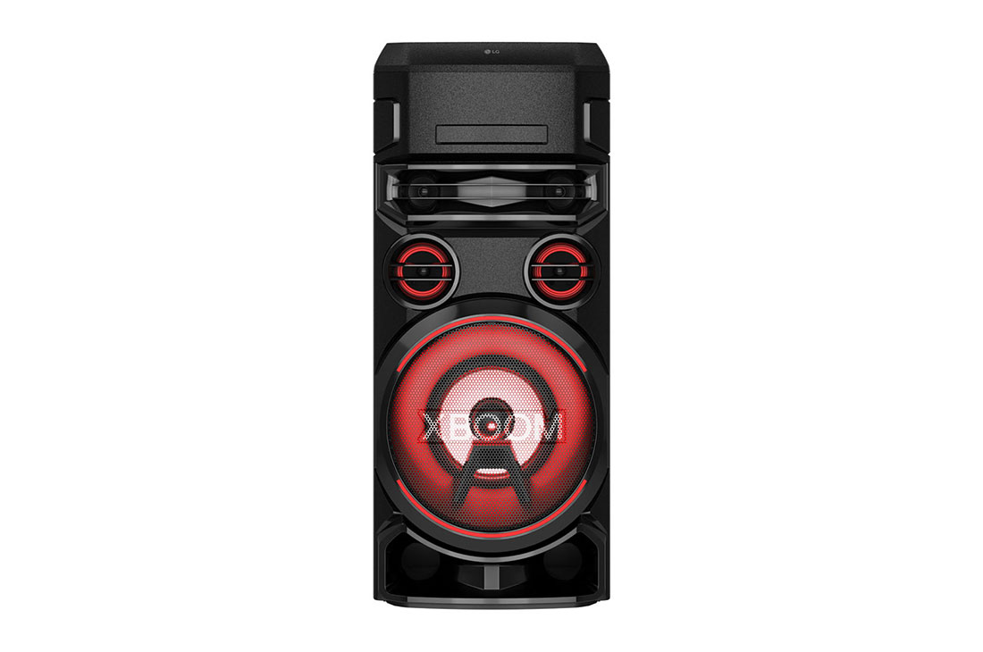 LG XBOOM | Système High Power | Bluetooth | Lecteur CD | Boomer 8’’ | Lumières multicolores | Fonctions DJ & Karaoké, LG ON7