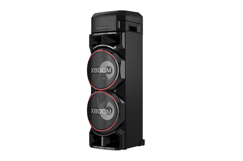 LG XBOOM | Système High Power | Bluetooth | Lecteur CD | Double Boomer 8’’ | Lumières multicolores | Fonctions DJ & Karaoké, ON9