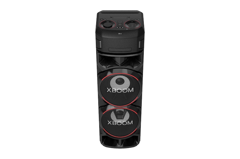 LG XBOOM | Système High Power | Bluetooth | Lecteur CD | Double Boomer 8’’ | Lumières multicolores | Fonctions DJ & Karaoké, ON9