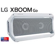 Vue avant de LG XBOOM Go | Enceinte Bluetooth | 40W | Technologie Meridian | IPX5 LG PK7W