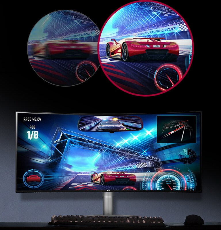 Image conventionnelle comparée à une image avec 100Hz