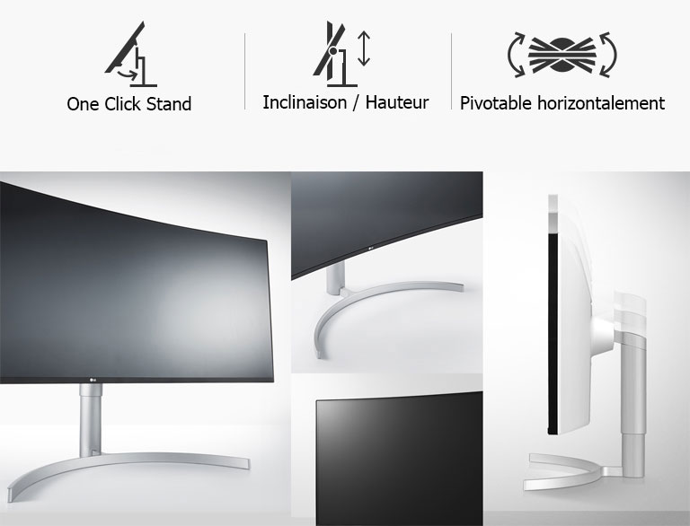 design_ergonomique__one_click_stand___inclinaison_/ Hauteur _ Pivotable horizontalement