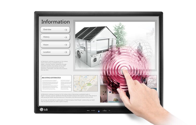 LG Moniteur LED Tactile LG 17MB15T