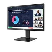 LG 23.8" (60 cm) | Écran IPS format 16/9ème | Résolution FHD 1920 x 1080 | USB-C (65W), RJ45 | Webcam et micro intégrés, LG 24BP750C-B