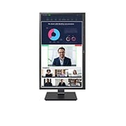 LG 23.8" (60 cm) | Écran IPS format 16/9ème | Résolution FHD 1920 x 1080 | USB-C (65W), RJ45 | Webcam et micro intégrés, LG 24BP750C-B
