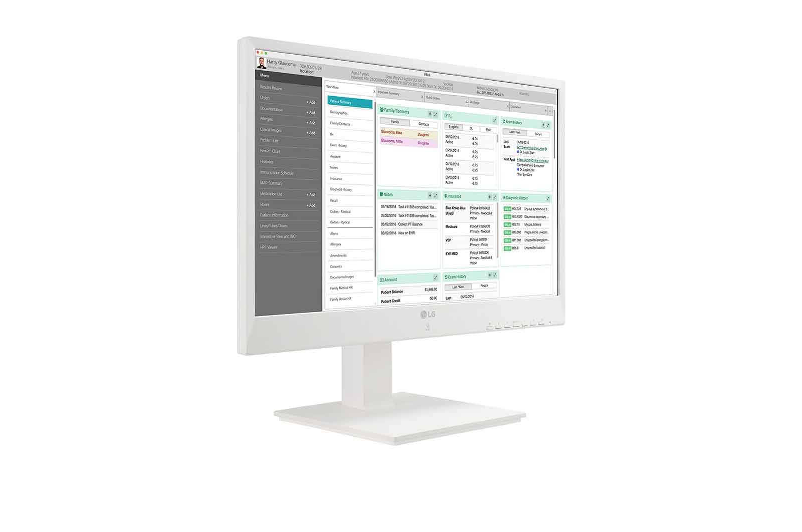 LG Moniteur médical Client léger tout-en-un | IPS 23.8" Full HD | Intel® Celeron Quad Core, LG 24CN670N-6N