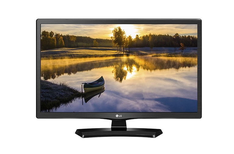 LG 24" (60 cm) | Moniteur LED | Résolution HDTV 1366x768 | HDMI, USB 2.0 | Haut-parleurs intégrés, LG 24MT48DG