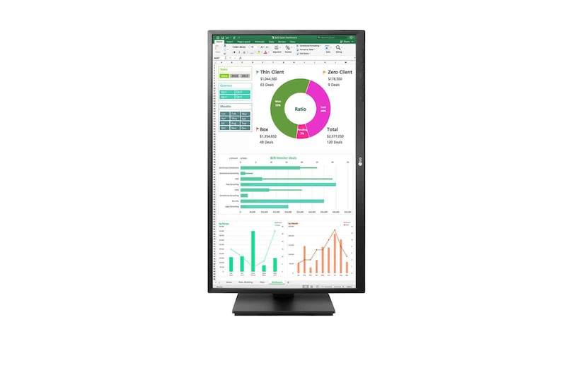 LG 24" (60cm) | Moniteur LED IPS 16/9 | Résolution FHD : 1920x1080, LG 24BK55YP-B
