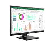 LG 27" (68 cm) | Moniteur LED IPS 16/9 | Résolution FHD : 1920x1080 | VGA, DVI, USB, DisplayPort, HDMI | Haut-parleurs intégrés (2x5W), LG 27BK55YP-B