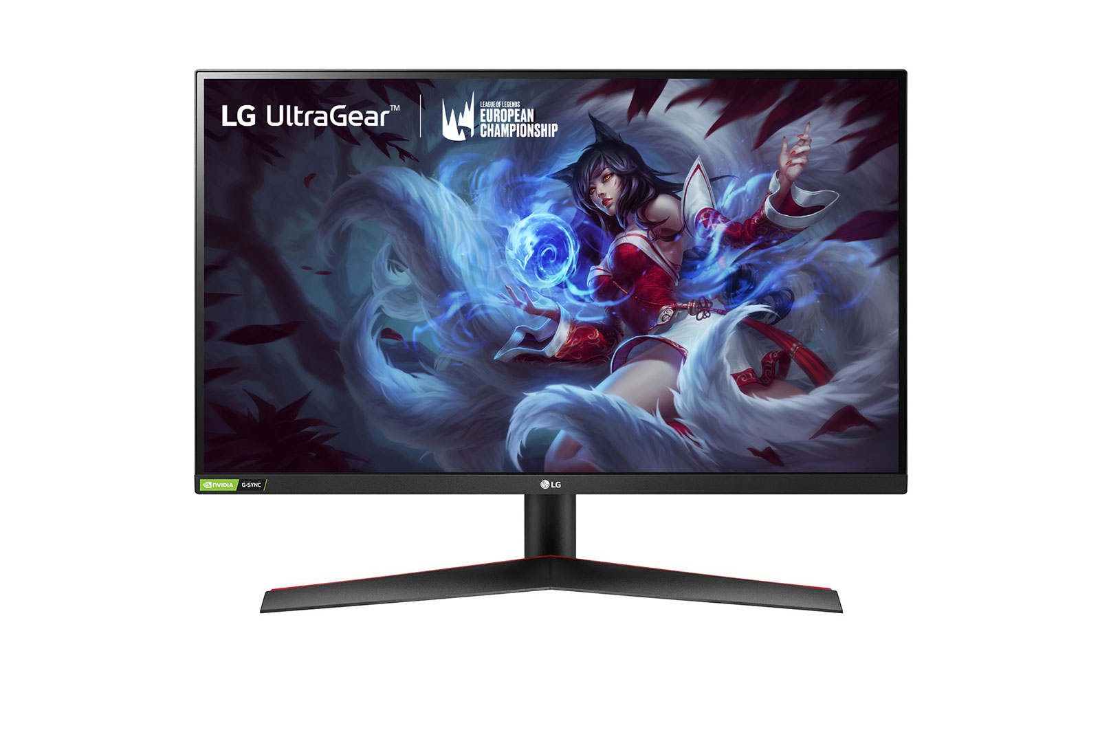 Moniteur LG 27GN600-B de face écran allumé