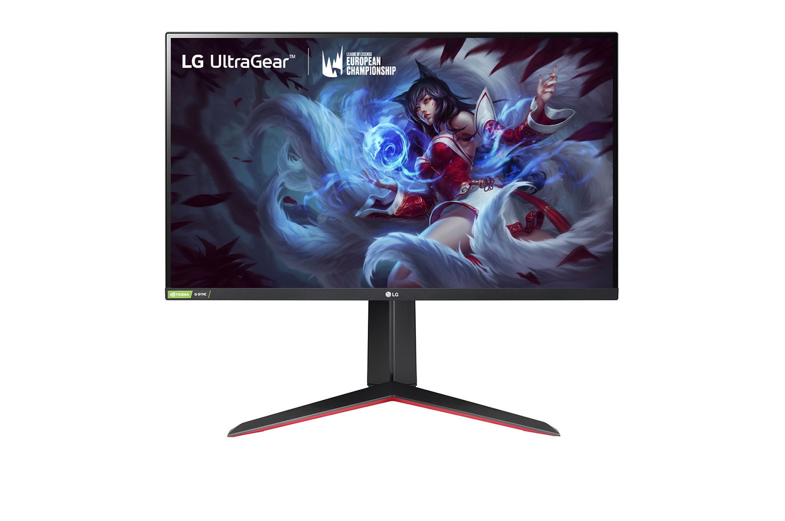 Moniteur LG 27GN600-B de face écran allumé
