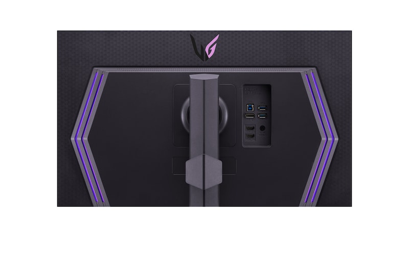 vue arrière zoomée avec voyants allumés