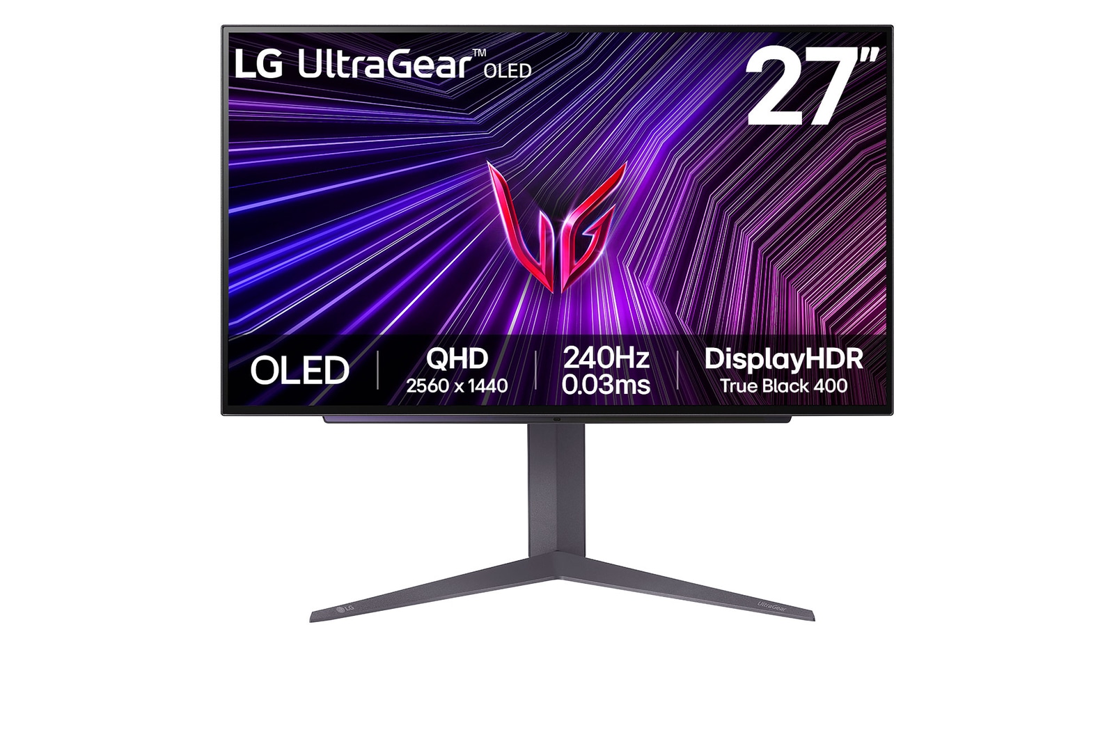 LG 27'' (67.3 cm) | Moniteur gaming OLED 16/9ème | Résolution QHD 2560 x 1440, LG 27GS93QE-B