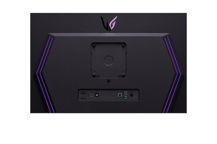 gros plan des ports avec voyants allumés