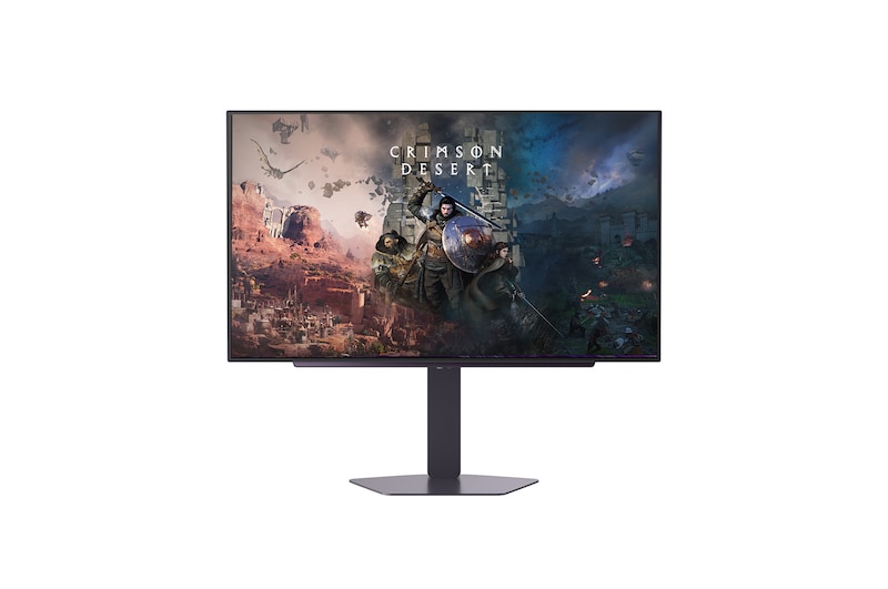 Vue avant de LG UltraGear™ GX7 27 pouces Moniteur pour jeu OLED QHD 240 Hz | 27GX704A | DisplayHDR™ True Black 400, 0.03ms (GtG), panneau à reflet LG 27GX704A-B