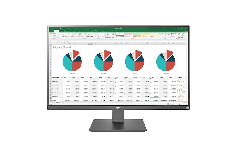 LG 27" (68 cm) | TV LED IPS | Résolution 4K 3840x2160, LG 27UK670-B