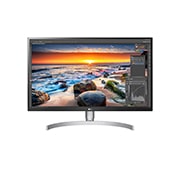 Vue avant de 27&#34; (68 cm) | Moniteur LED IPS | Résolution 4K 3840x2160 LG 27UL850-W