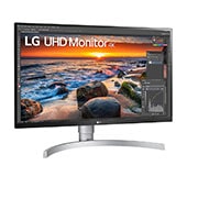 LG 27'' (68 cm) | Moniteur LED IPS 16/9ème | Résolution UHD 4K 3840 x 2160, LG 27UN83A-W
