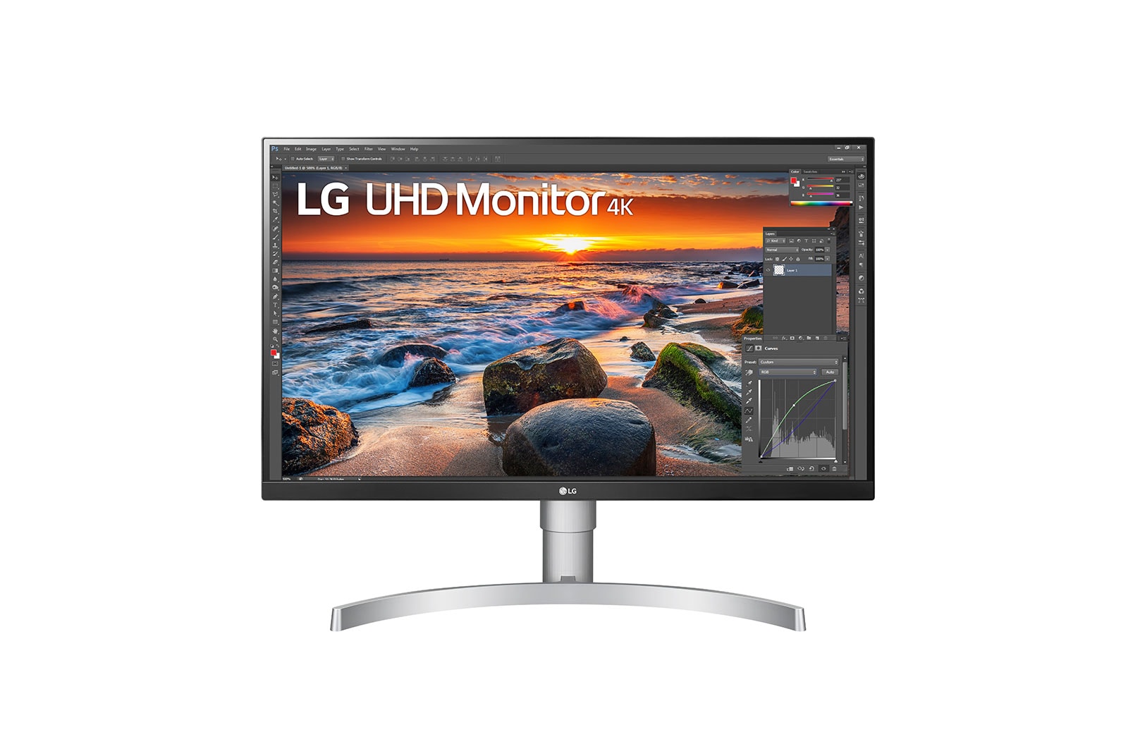 LG 27'' (68 cm) | Moniteur LED IPS 16/9ème | Résolution UHD 4K 3840 x 2160, LG 27UN83A-W