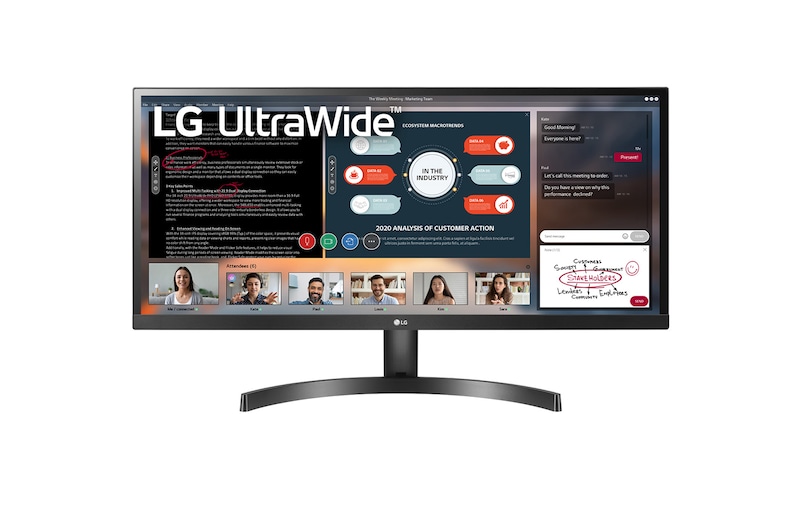 LG 29" (73 cm) | UltraWide™ Moniteur LED IPS 21/9ème | Résolution FHD 2560x1080, LG 29WL50S-B